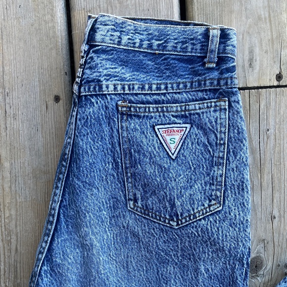 Vintage Stefano Acid Wash Denim Jeans Size 12 - Picture 3 of 9
